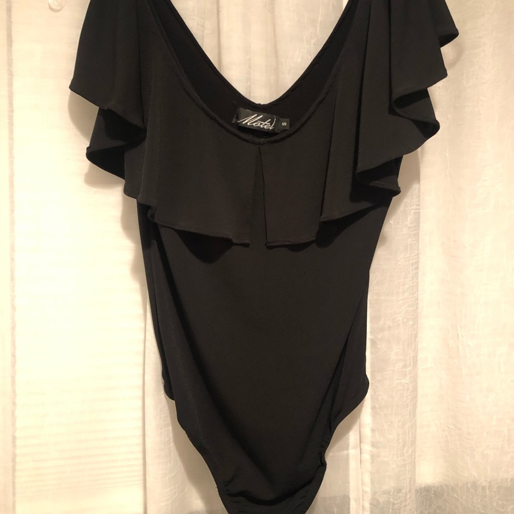 Motel black bodysuit